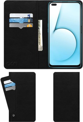 ACM Flip Cover for Real Me X50 5G(Black, Cases with Holder, Pack of: 1)