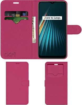 ACM Flip Cover for Real Me 5I(Pink, Cases with Holder, Pack of: 1)