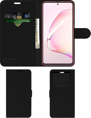 ACM Flip Cover for Samsung Galaxy Note10 Lite(Black, Cases with Holder)