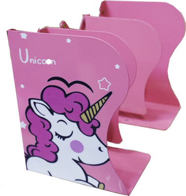 Dhinchak 2 Compartments Steel Books holder(Multicolor)