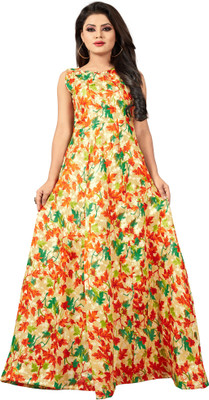 3Buddy Fashion Flared/A-line Gown(Green)