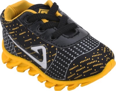 NEOBABY Boys & Girls Lace Walking Shoes(Yellow, 20 - 24 Months)