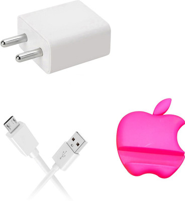 DAKRON Wall Charger Accessory Combo for Lenovo A6 Note(White)