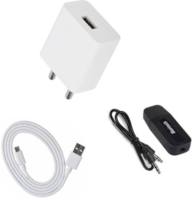 DAKRON Wall Charger Accessory Combo for Samsung Galaxy A10s(White)