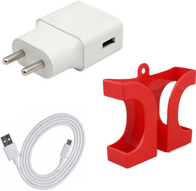 DAKRON Wall Charger Accessory Combo for Samsung Galaxy A10s(White)