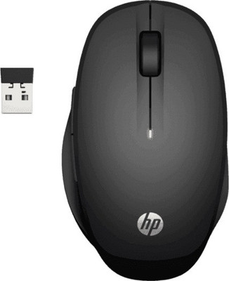HP Dual Mode (6CR71AA) Wireless Ambidextrous Optical Mouse  with Bluetooth(2.4GHz Wireless, Black)