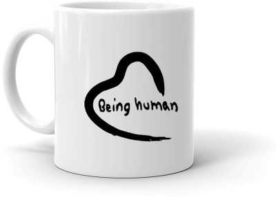 SANNU CREATION Being human printed coffee mug Ceramic Coffee Mug(350 ml)