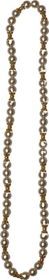 Geetanjali crafts Handmade Pearl Stone Swagat Chain/Milni Haar Or Mala | For Wedding Guests Welcome/Bharat Swagat Or Special Occasions.(Pack Of 12) (8105) Plastic Chain