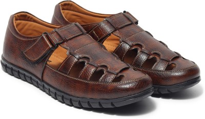 Zixer Men Sandals(Brown , 6)