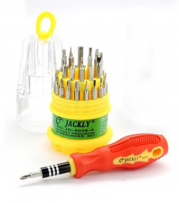 JACKLY Screwdriver Bit 31 Pcs Combination Screwdriver Set(Pack of 1)