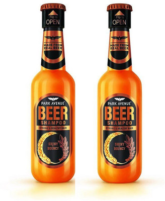 PARK AVENUE Shiny and Bouncy Beer Shampoo 180Ml 2 units(360 ml)
