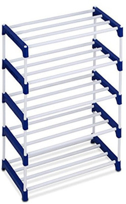 Ebee Metal Shoe Stand(Blue, 5 Shelves)