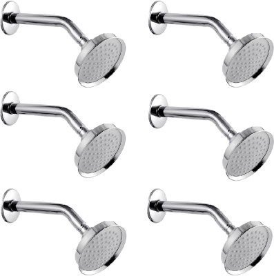 Prestige CRWN-Pack Of 6 Shower Head with 9 Inch Arm Rain Flow shower For Bathroom Shower Head