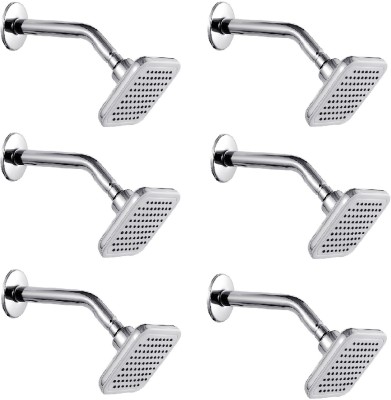 Prestige GRND-Pack Of 6 Shower Head with 9 Inch Arm Rain Flow shower For Bathroom Shower Head