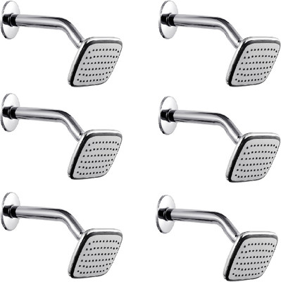 Prestige DLPHN-Pack Of 6 Shower Head with 9 Inch Arm Rain Flow shower For Bathroom Shower Head