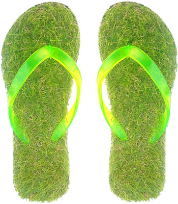 Vooc Men Flip Flops(Green , 8)