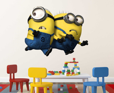 Littlebuds 55 cm Minion Removable Sticker(Pack of 1)