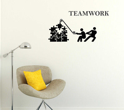 Littlebuds 80 cm Team Work Removable Sticker(Pack of 1)