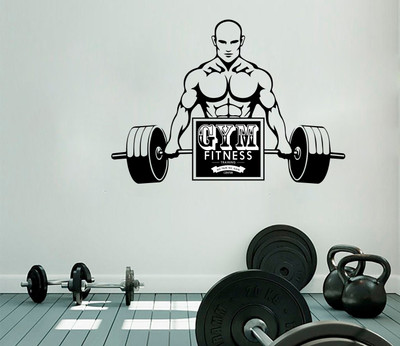 Littlebuds 70 cm Gym Removable Sticker(Pack of 1)