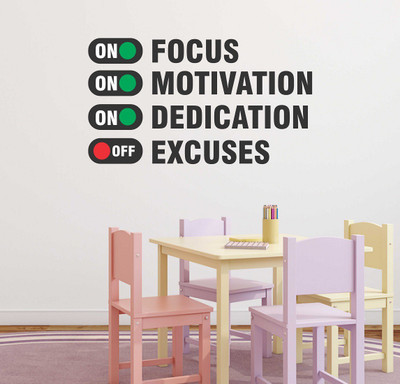 Wallzone 70 cm Quotes Removable Sticker(Pack of 1)