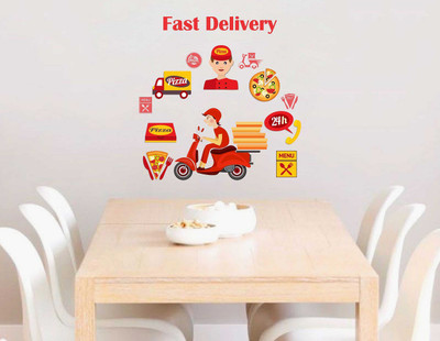 Wallzone 60 cm Fast Delivery Removable Sticker(Pack of 1)