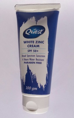 Quest Sunscreen - SPF 50+ White Zinc Cream(100 g)