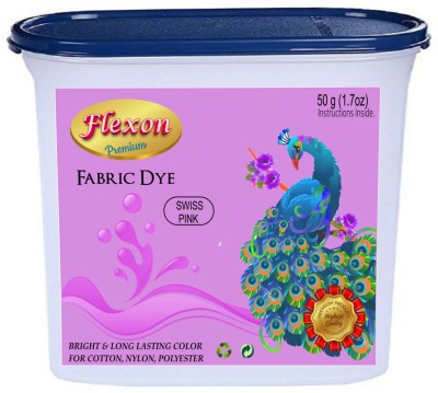 flexon Dye Powdered Fabric Dye (SWISS PINK)-50 G