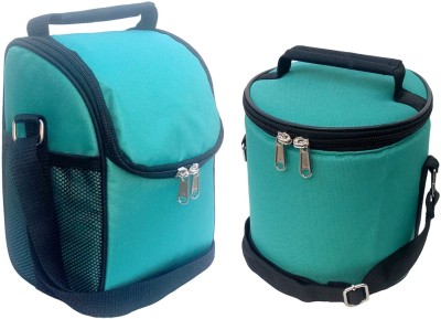 Aafeen Sea Green Office Use Tiffin Bags Combo for Man and Women Waterproof Lunch Bag(Green, 1 L)