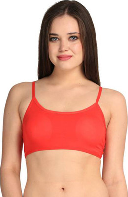 FILBA 6 Straps Padded Bralette Women Bralette Lightly Padded Bra(Red)
