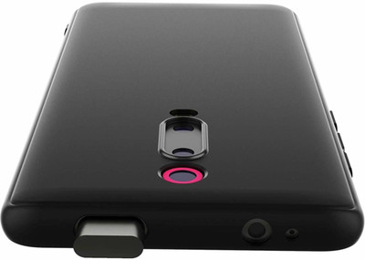 Foncase Back Cover for Mi K20(Black, Grip Case, Silicon, Pack of: 1)