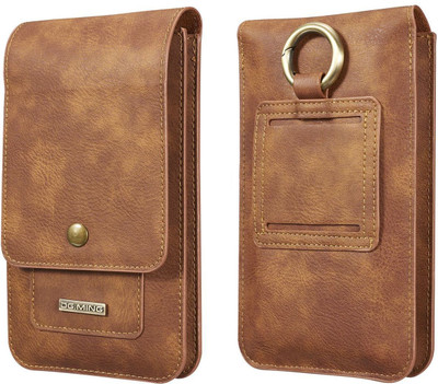 Heavy Duty Flip Cover for ZTE Nubia Z18(Brown, Holster)