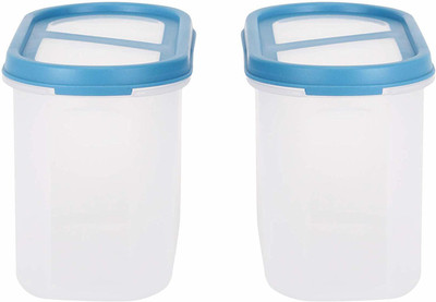 Cutting EDGE Polypropylene Grocery Container  - 1200 ml(Pack of 2, Blue, White)