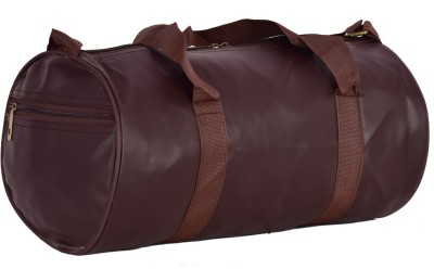 MONCI Unisex Leatherette 26 L Tan Brown Duffel Gym Bag Duffel Without Wheels