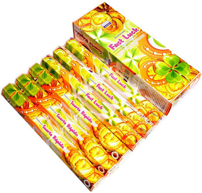 Bansiwal Fast Luck Fragrance 6 pkt of 20 Sticks Each (Contains 120 Incense Sticks/Natural Agarbatti) Fast Luck(20 Units, Set of 1)