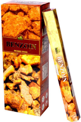 Bansiwal Benzoin Fragrance 6 pkt of 20 Sticks Each (Contains 120 Incense Sticks/Natural Agarbatti) Benzoin(20 Units, Set of 1)