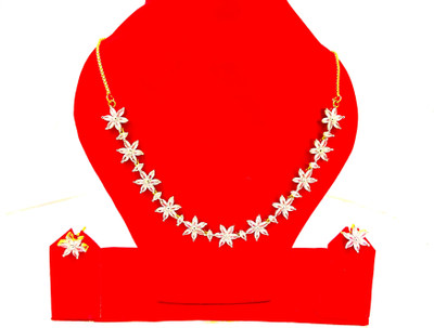 rajlaxmi Alloy Gold-plated Gold, Silver Jewellery Set(Pack of 1)