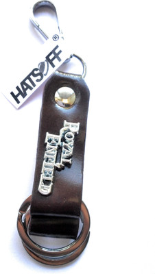 Hats Off Enfield Tough Heavy look brownish colour key chain Key Chain