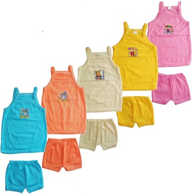 JUST TRY FASHION Baby Boys & Baby Girls Casual Top Shorts(Multicolor_2)