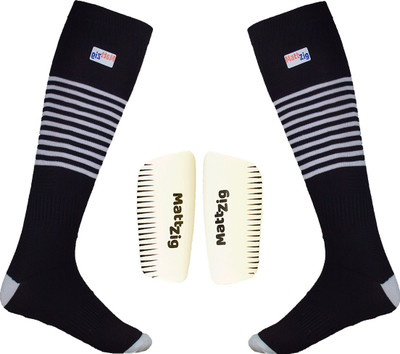 MATTZIG (One Pair Football Socks + One Pair Shin Guard) Football Kit