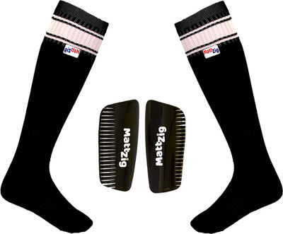 MATTZIG (One Pair Football Socks + One Pair Shin Guard) Football Kit