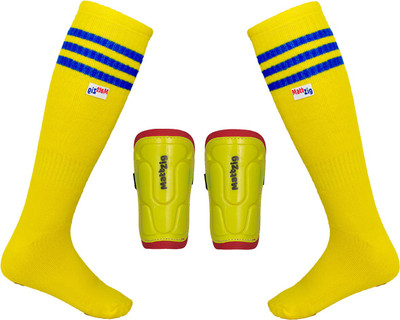 MATTZIG (One Pair Football Socks + One Pair Shin Guard) Football Kit