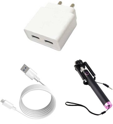 SARVIN Wall Charger Accessory Combo for Infinix S4(White)
