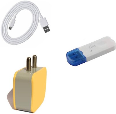 SARVIN Wall Charger Accessory Combo for Vivo U10(white,yellow)