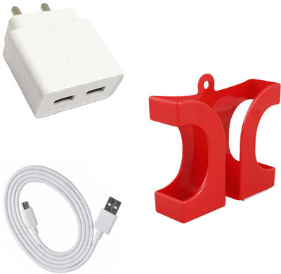 SARVIN Wall Charger Accessory Combo for Samsung Galaxy A10s(White)