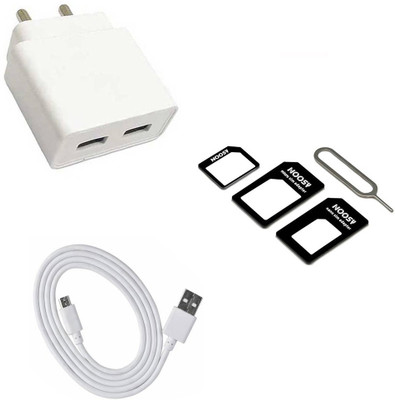 DAKRON Wall Charger Accessory Combo for Samsung Galaxy A10s(White)