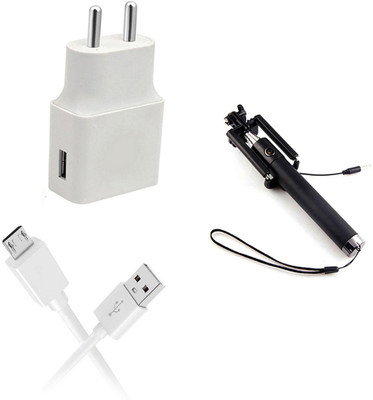 DAKRON Wall Charger Accessory Combo for Gionee F9 Plus(White)
