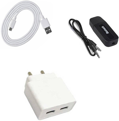 DAKRON Wall Charger Accessory Combo for Realme 5(White)