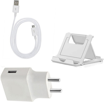 DAKRON Wall Charger Accessory Combo for Vivo Z1 Pro(White)
