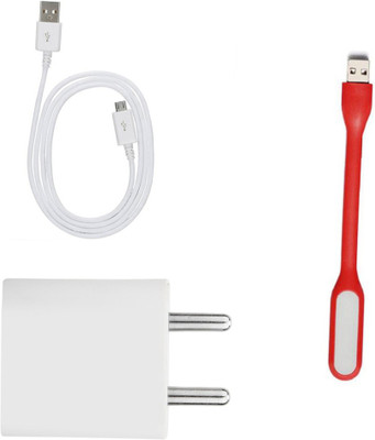 DAKRON Wall Charger Accessory Combo for Vivo Z1 Pro(White)
