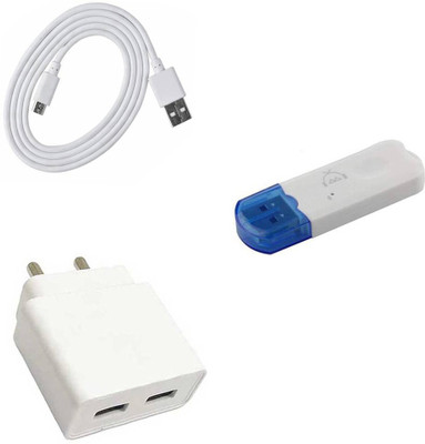 DAKRON Wall Charger Accessory Combo for Realme 5(White)